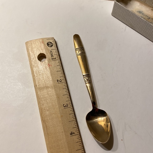 Vintage Siam Brass and Wood Serving Fork and Spoon - Picture 10 of 12